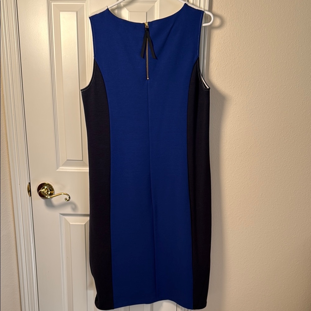 Boden 14L Colorblock Sleeveless Dress - White, Navy, and Blue - Picture 5 of 5